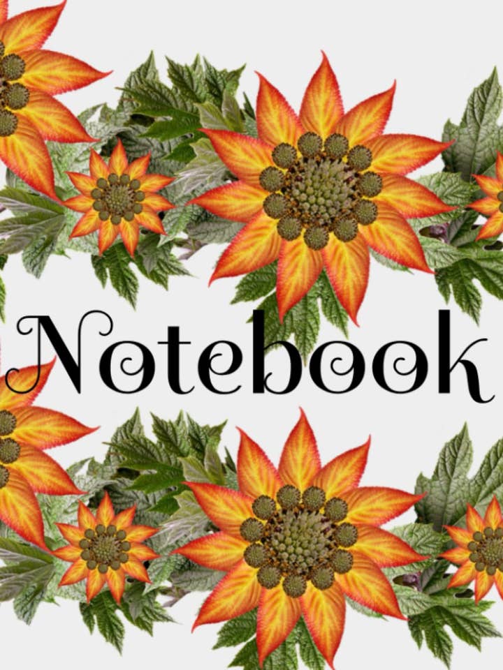 Solsikke Notebook/Journal/Dagbog for engroshandel hos Moonlite Mama