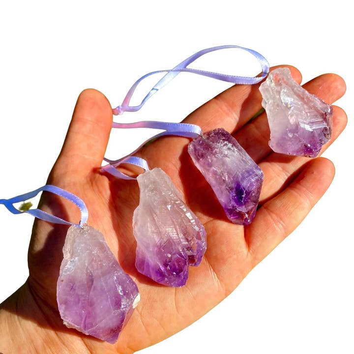 New Moon Beginnings - Wholesale Spiritual Stone/Crystal - Raw Amethyst Point Ornament, Home Decor, Ornament Decoration