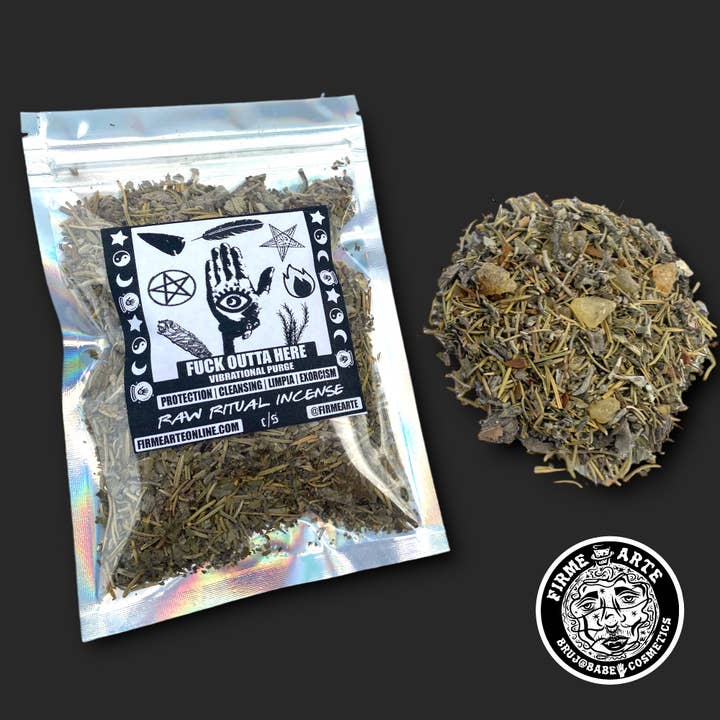 Raw Ritual Incense | Fuck Outta Here | Vibrational Purge for wholesale by Firme Arte Internet Bodega