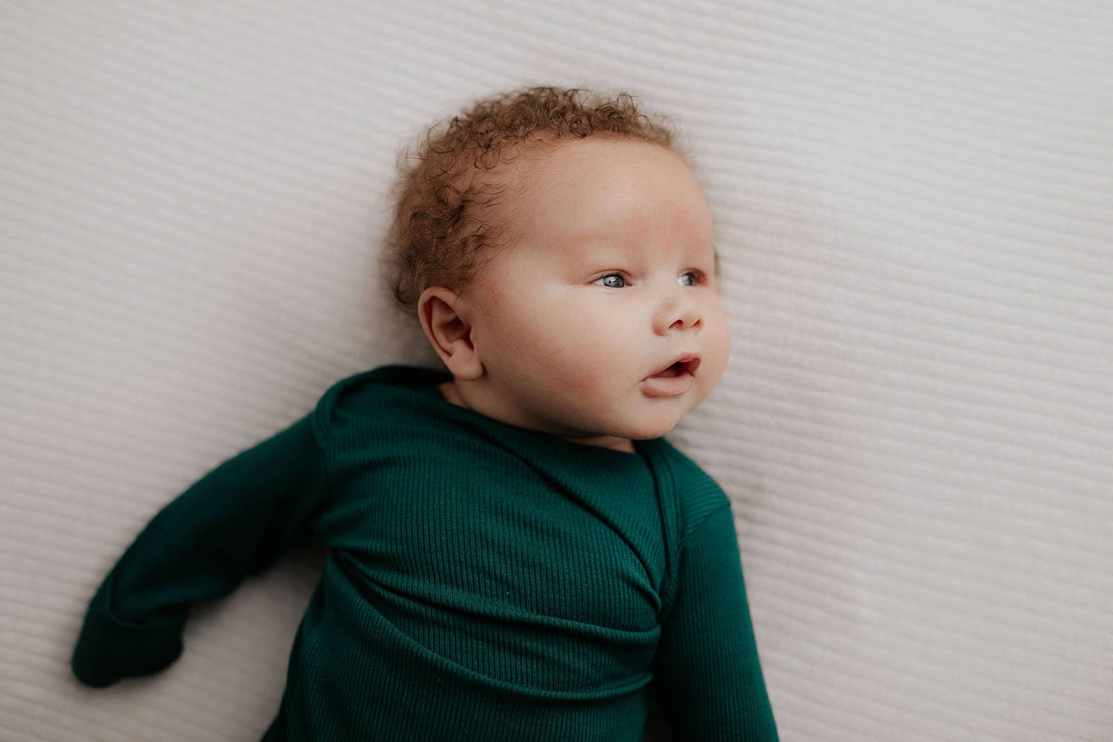 Three Little Tots - Wholesale Babygown - Baby - Forest Green Ribbed Knotted Newborn Baby Gown Sleepwear9