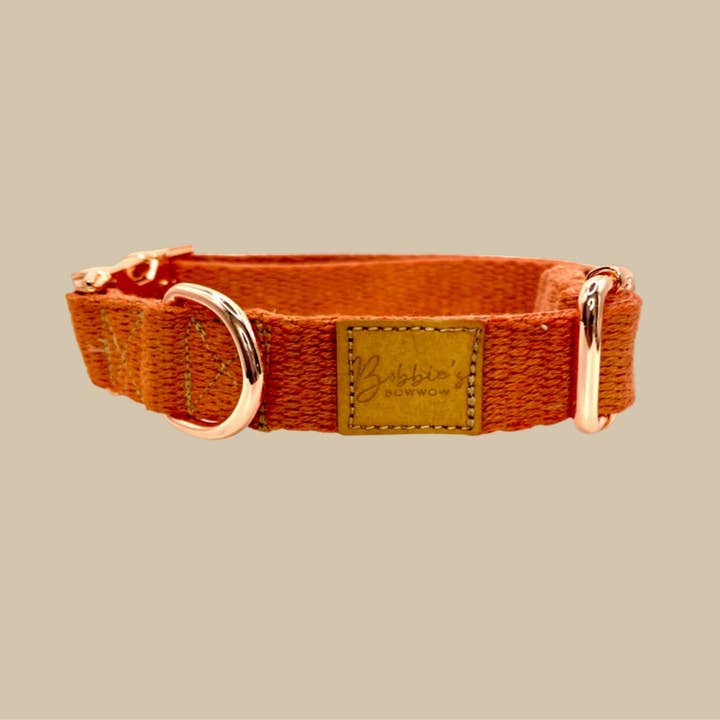 Bobbie’s BowWow - Wholesale Pet collar – Dog - Terracotta collar1