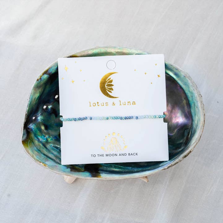 Lotus and Luna - Wholesale Beaded Bracelet - "To The Moon and Back" Goddess Bracelet