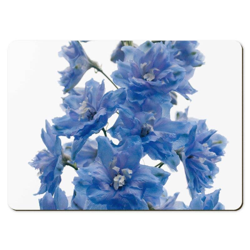 Gregory Dennis Design - Wholesale Placemat - 6 Floral Placemats - Delphinium2