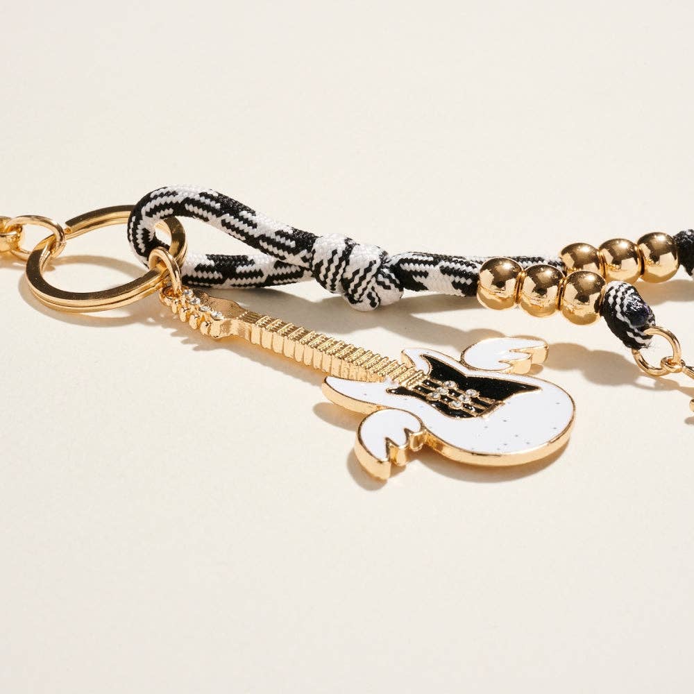 Designature New York - Wholesale Keychain - Women's - Rock N Roll Electric Guitar Star Keychain BagCharm6