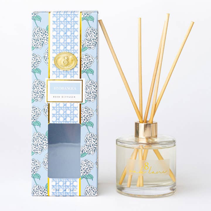 8 Oak Lane - Wholesale Reed Diffuser - Hydrangea Reed Diffuser