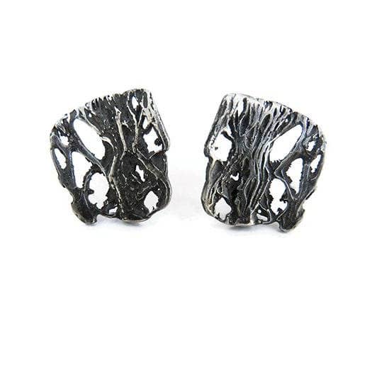 Natural Pattern Stud Earrings for wholesale by Kimya Joyas