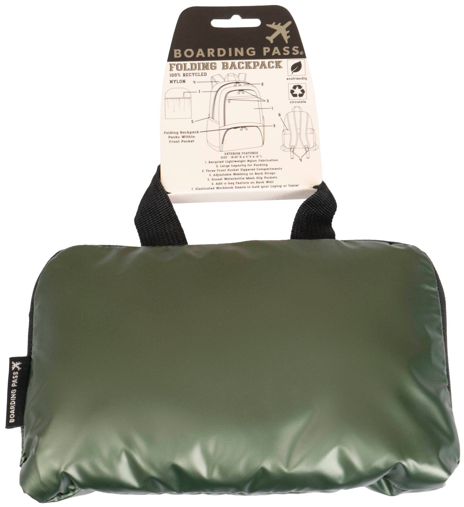 Magid - Wholesale Backpack - Unisex - Boarding Pass Recycled Metallic Foldable & Packable Pouch Multi Compartment Backpack22