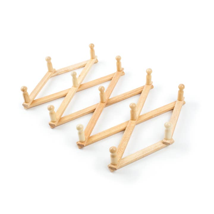 Fox Run Brands - Wholesale Wall Mounted Shelf - Fox Run Expanding Coffee Mug Wall Rack, 42" Fully Extended