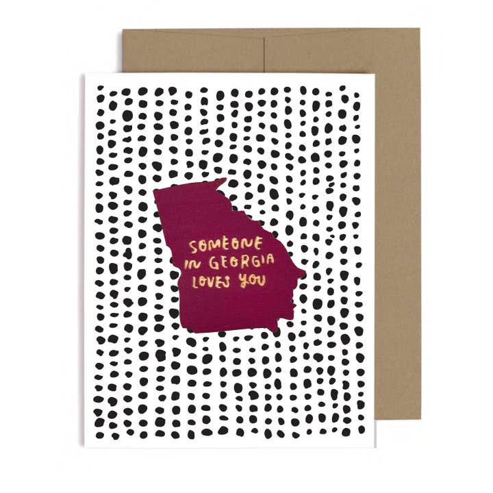 Quelqu'un en Georgia Loves You Magnet w/Card pour la vente par SnowMade