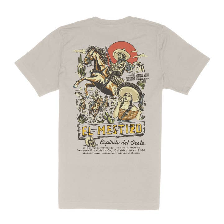 Mestizo T-Shirt for wholesale by Sendero Provisions Company