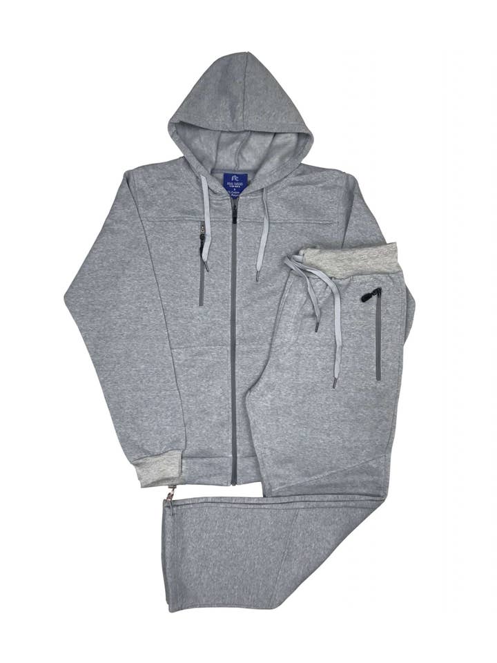 Royal Threads - Wholesale Tracksuit – Men′s - Men’s 2-Piece Sweatsuit Fleece Jogging Suit Warm Outfit10