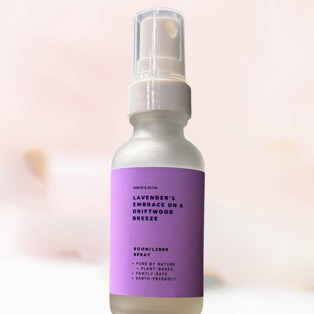 Kendranique's Creations - Wholesale Room & Linen Spray - Grace & Glow Room & Linen Spray | Core Collection | Lavender's Embrace on a Driftwood Breeze3
