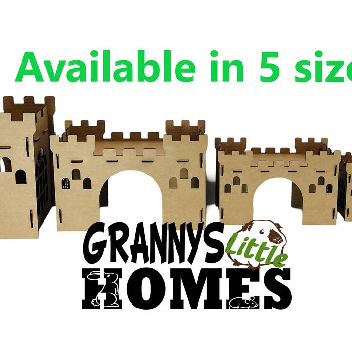 Grannys Little Homes - Vendita all'ingrosso Giocattolo per animali - Non gatti o cani - Tunnel del Castello di Cartone