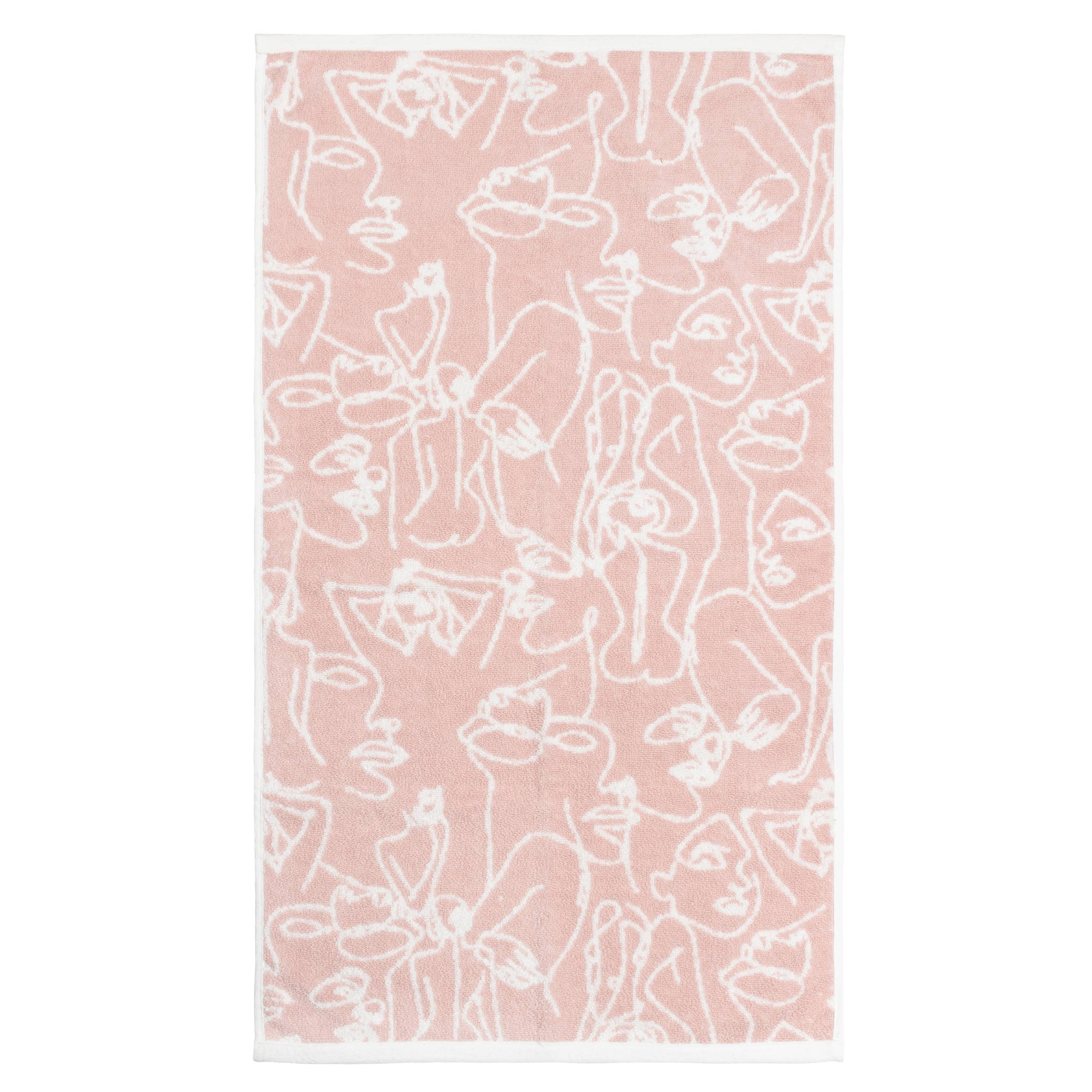 rubor Toallas Jacquard Abstractas Everybody en tono rosa de venta al por mayor en Faire1