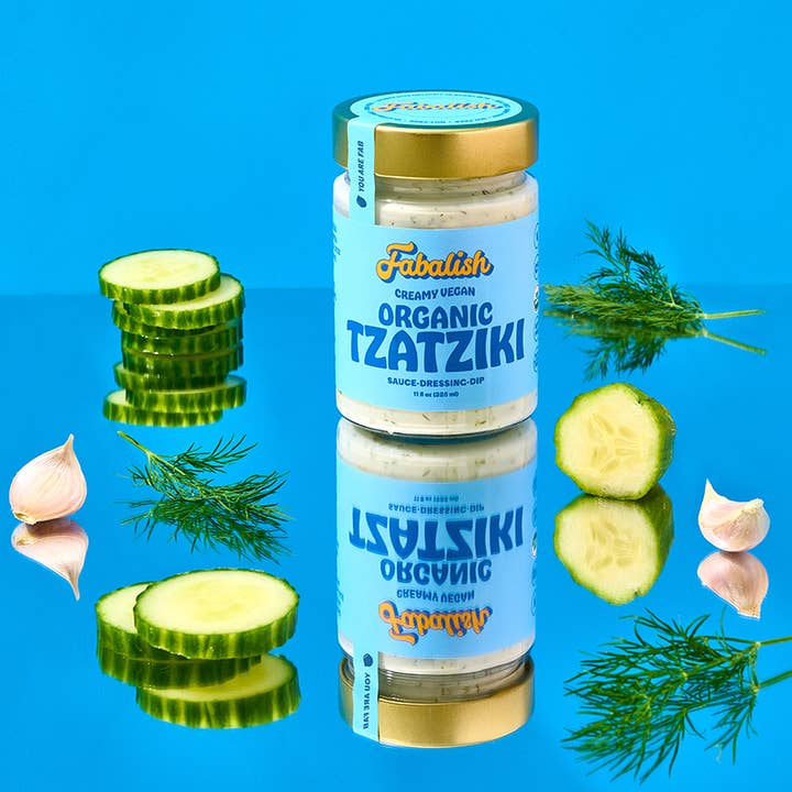 Fabalish - Wholesale Dip - Tzatziki Plant-Based With Cucumber, Dill, Mint