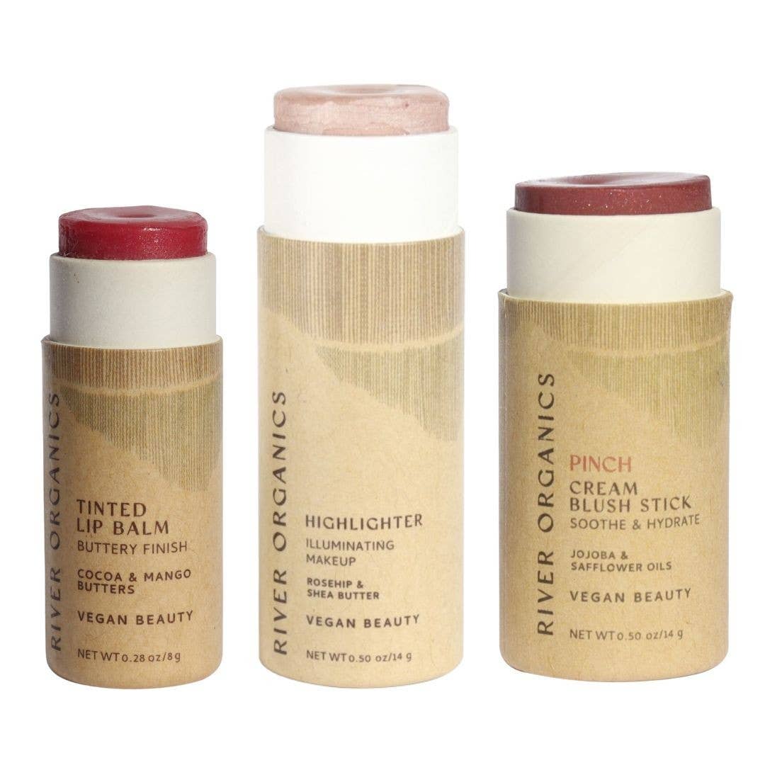 River Organics - Wholesale Lip Balm Set - Lip + Highlighter + Blush Set (Mix & Match)27