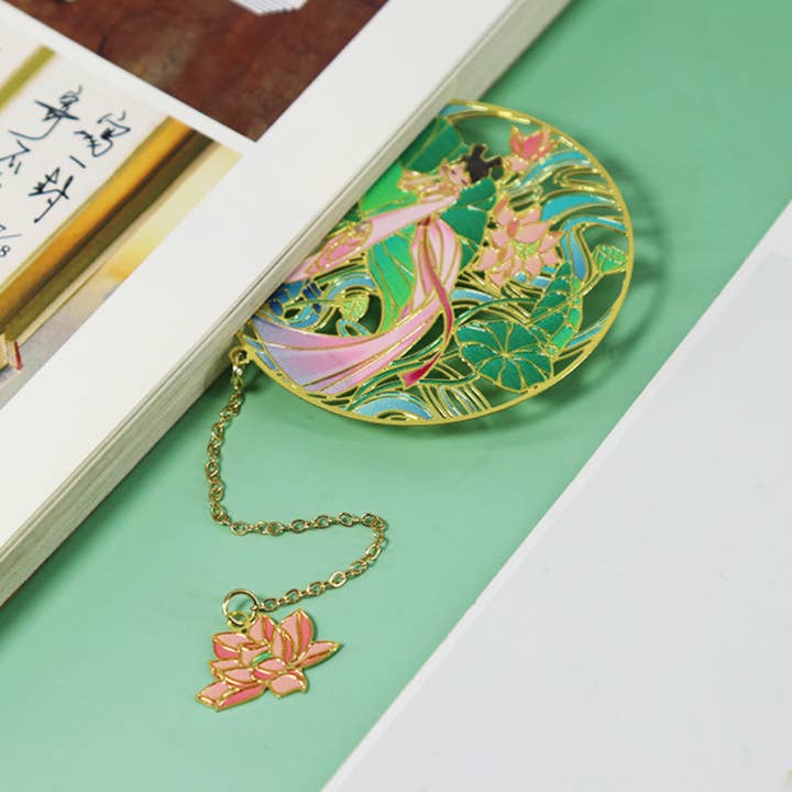 Bright MacMing - Vendita all'ingrosso Segnalibro - Segnalibro in metallo Lotus1