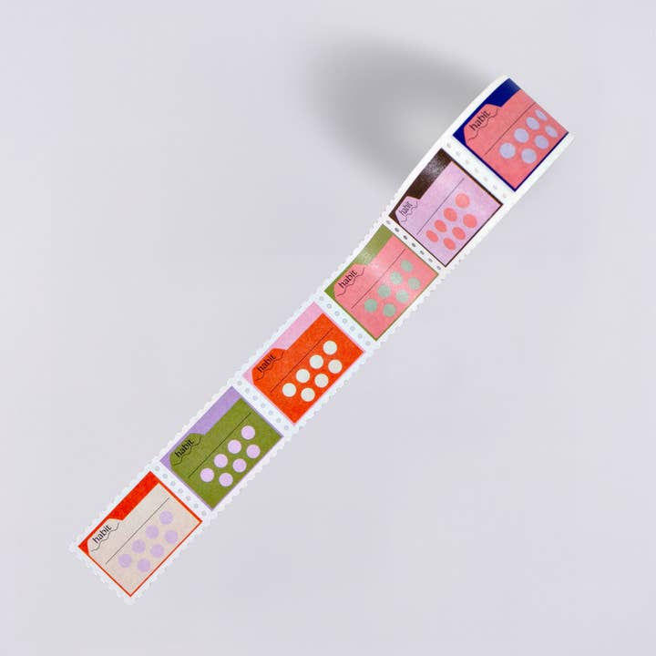 The Completist (No duties on USA orders!) – Großhandel Washi-Tape – Habit Tracker Stamp Washi Tape3