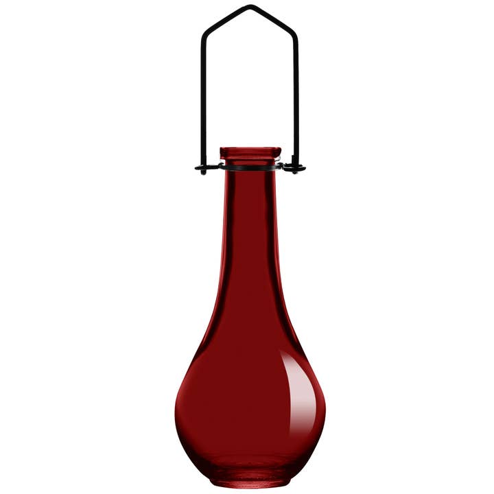 Couronne Co. - Wholesale Vase - Hanging Propagation Vase, Drop Bottle, Red