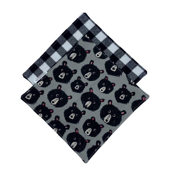 Reusable Napkins - Bear Hugs 2.0 for wholesale by Nina's Flying Needle