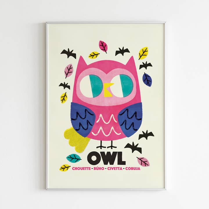 Ugle | Kunsttryk for engroshandel hos Pintachan Studio