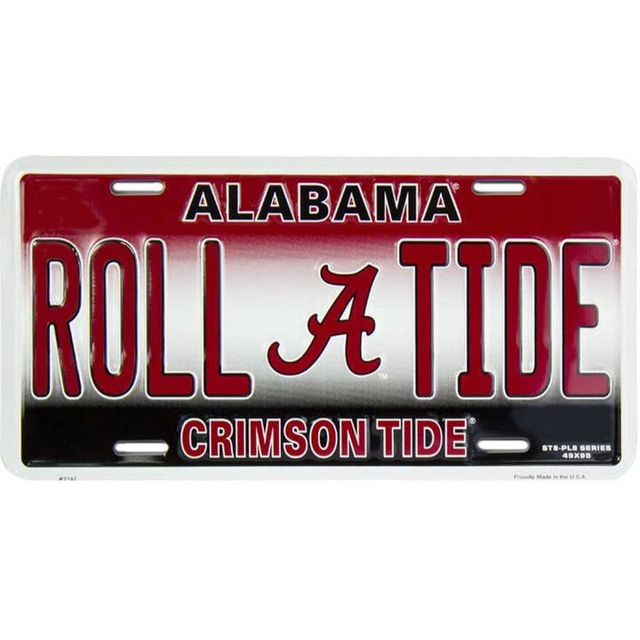 Signs 4 Fun – wholesale Sign – Alabama Roll Tide - License Plates
