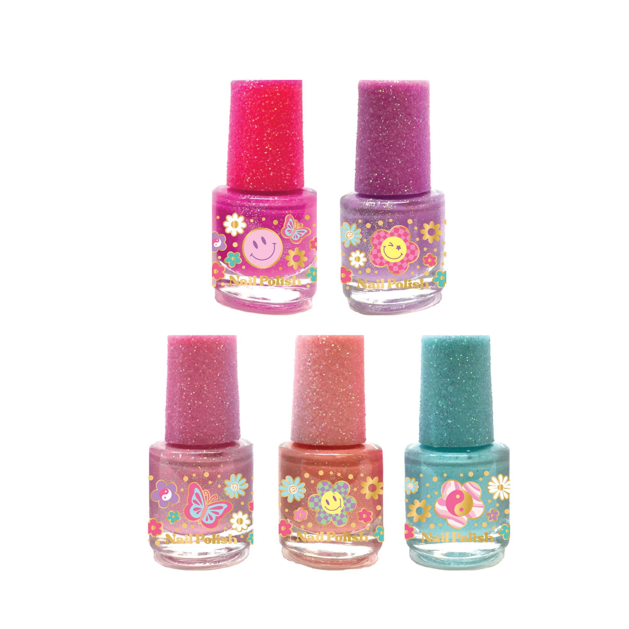 Hot Focus, Inc. - Wholesale Nail Polish - Kids - 5 Day Nail Polish, Groovy Flower2