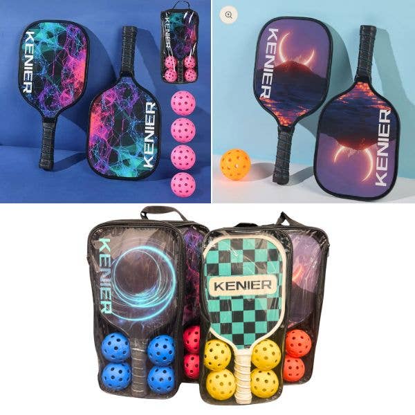 Pickleball Sets - Kenner - Colors May Vary - Set Includes 2 for wholesale by St. Louis Wholesale LLC