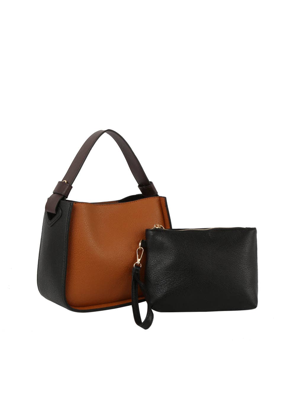 Handbag Factory Corp - Wholesale Tote Bag - Women's - 2 in 1 Women Multicolor Hobo Tote Bag and Purse Set2