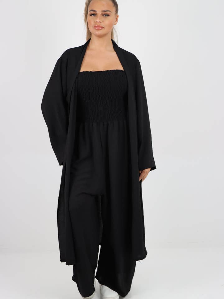 Miss Bold - Wholesale Cardigan – Women’s - Italian Open Front Longsleeve Cardigan3