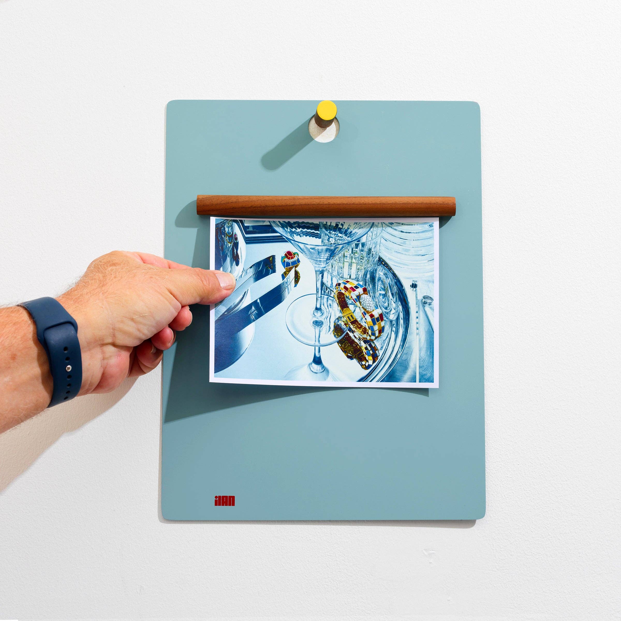 ilan – Engroshandel Udklipsholder – 17-den magnetiske clipboard - MB-5, blå1