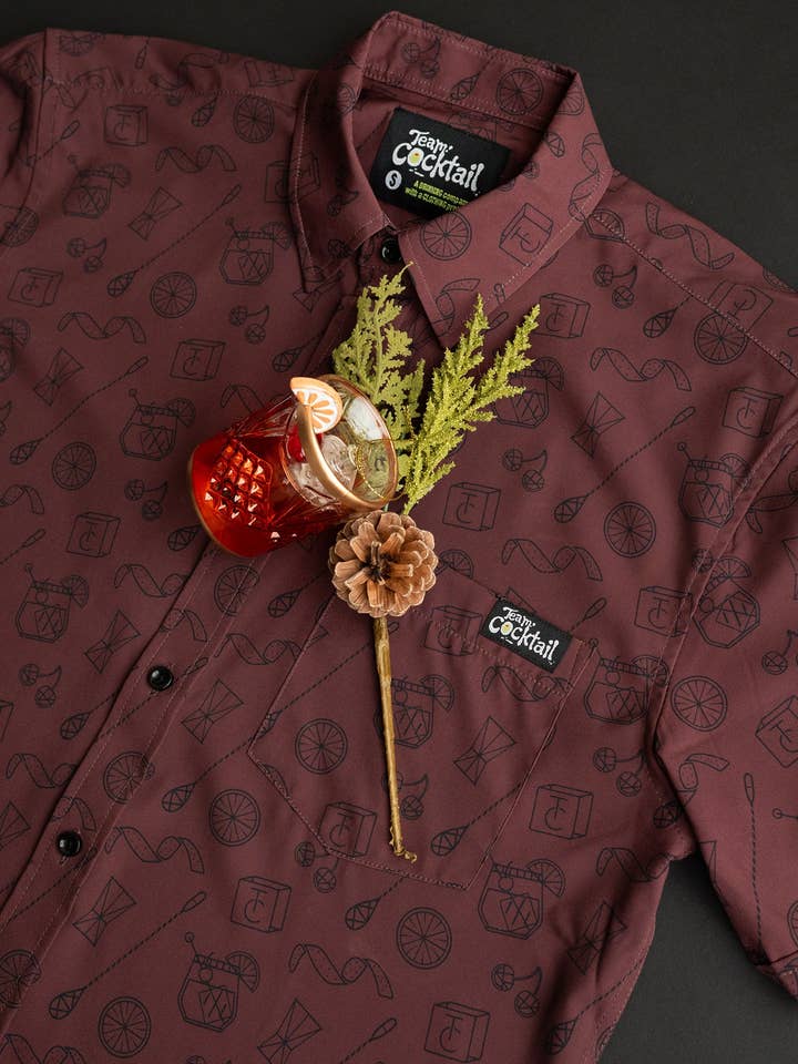 Team Cocktail - Wholesale Button Down Shirt - Unisex - Old Fashioned Classic Cocktail Unisex Button Up Shirt8