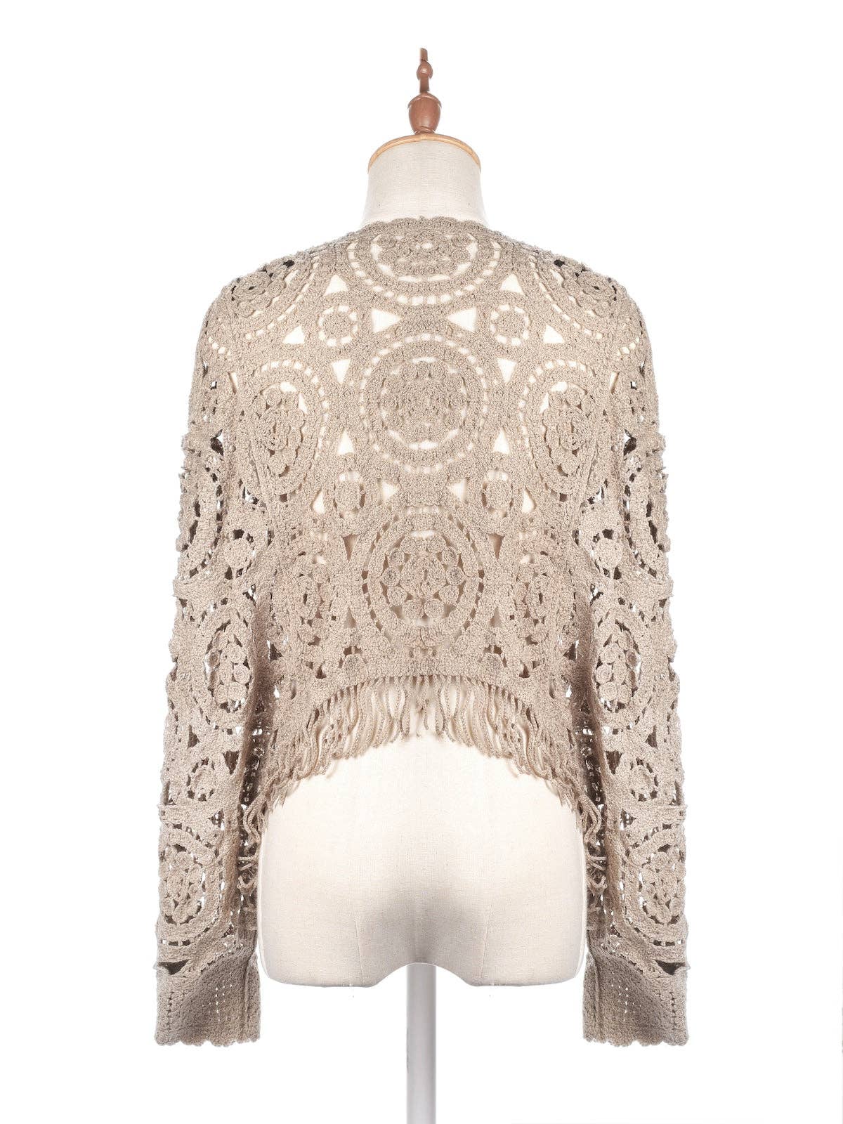 Funkyrel® Atzbranding Limited – Engroshandel Pullover - Dame – Vintage hulstrikket batwing-striktrøje3