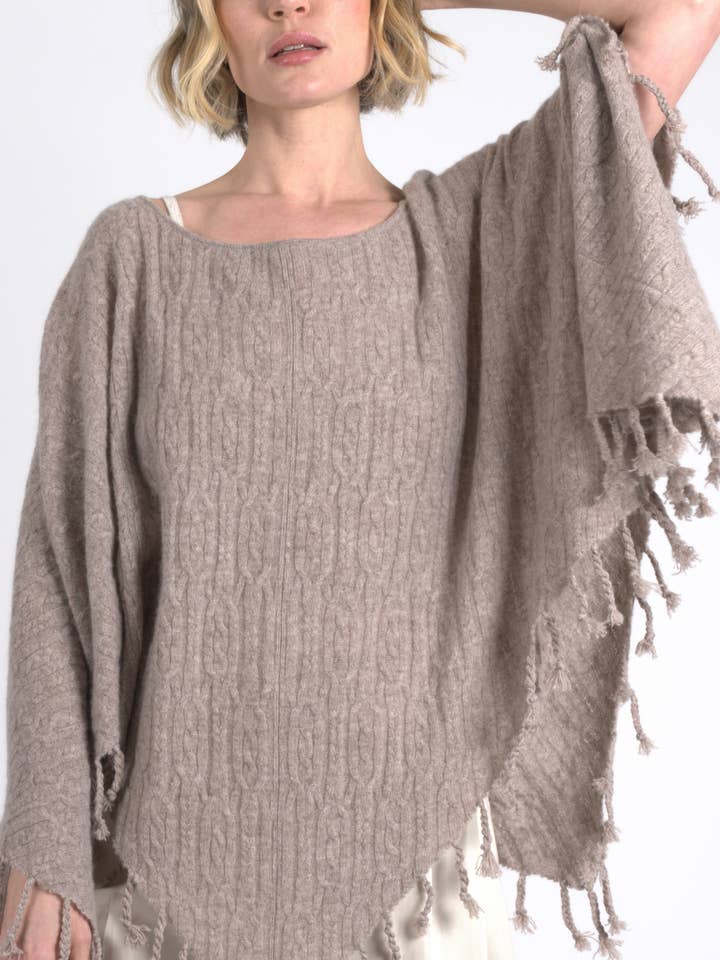 Poncho de cabo de caxemira por atacado de QUINN