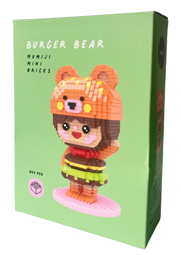 Momiji - Wholesale Build-a-Toy - Kids - Burger Bear mini-bricks2