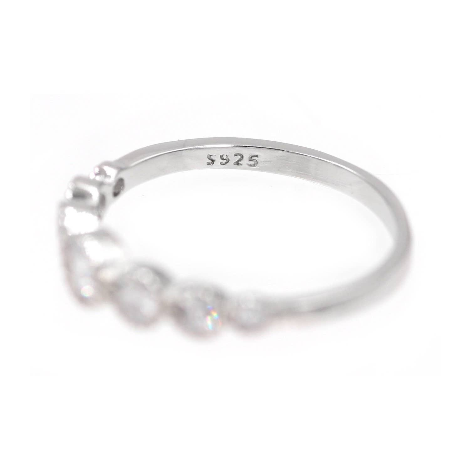 Awaken – wholesale Ring med flera stenar – Ring med vita kristaller i silver 925 - ASL-0621
