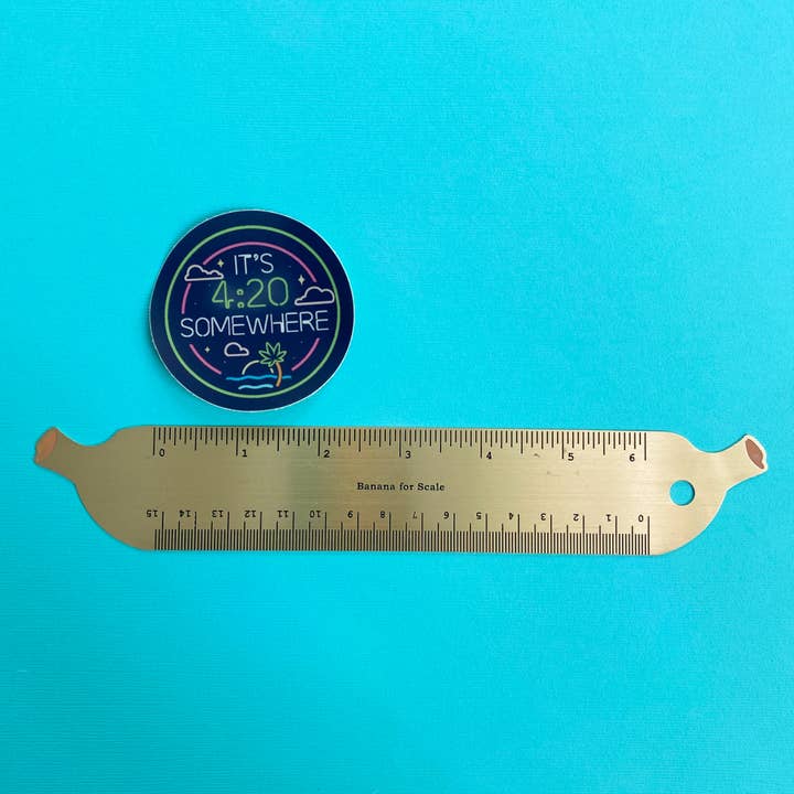 Chelzart - Wholesale Sticker - It's 4:20 Somewhere Sticker | Gifts For Stoners |12