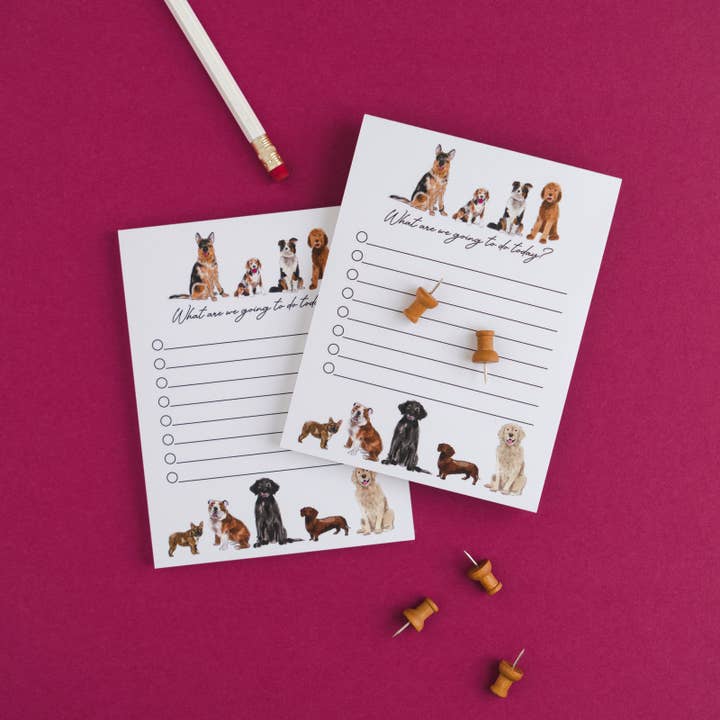 Dog Note Pad for wholesale by Dodeline Design