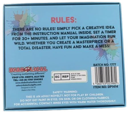 The Diabolical Gift People - Novelty Gifts, Christmas Gifts – wholesale DIY craft kit – Couples Canvas Kit | Date Night Game | Painting Kits4