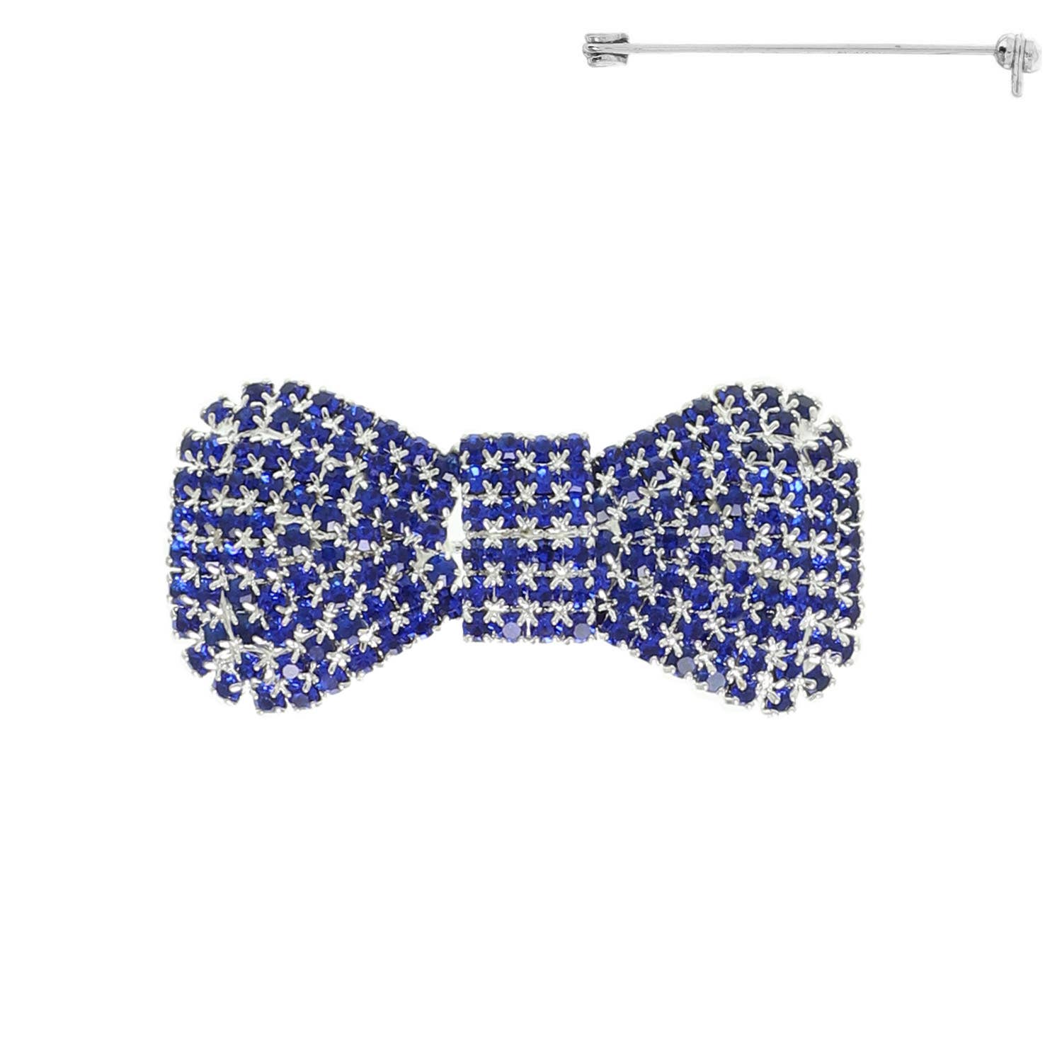 SP Sophia Collection - Wholesale Brooch - Jeweled Bow Tie Brooch Pin 3