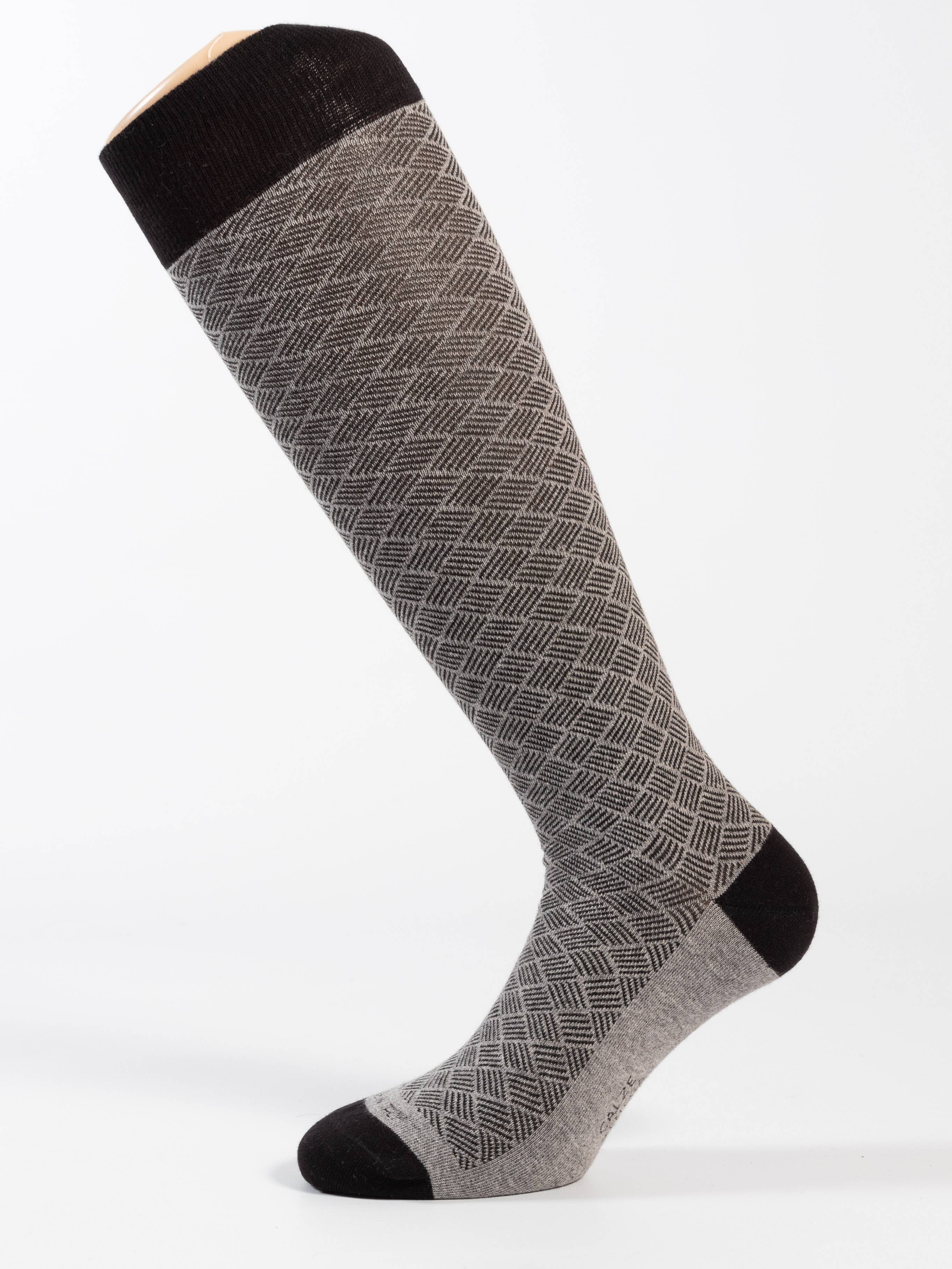 Calze Yemega - Vente Chaussettes – homme - Chaussettes à motif diagonale pour hommes1