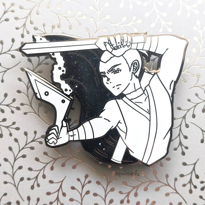 ***RETIRING last chance!*** Sokka | ATLA in Action | Hard Enamel Pin for wholesale by squibblefu