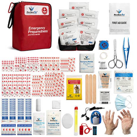 Safeton and ResQue1st - Wholesale First Aid Kit - ResQue1st Emergency Prep And First Aid Kit1