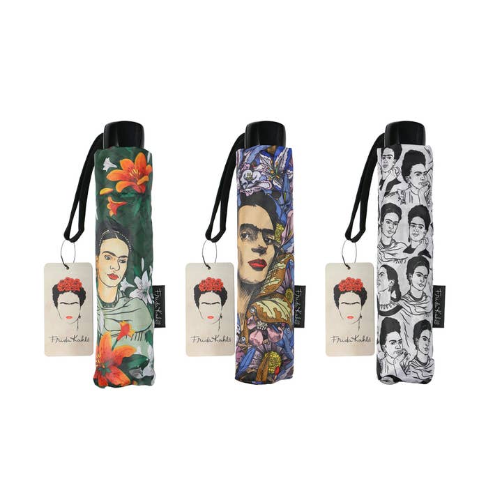 Cuatrogotas - Vente Parapluie – femme - Parapluie pliant Frida Kahlo Manuel. Réf-93000