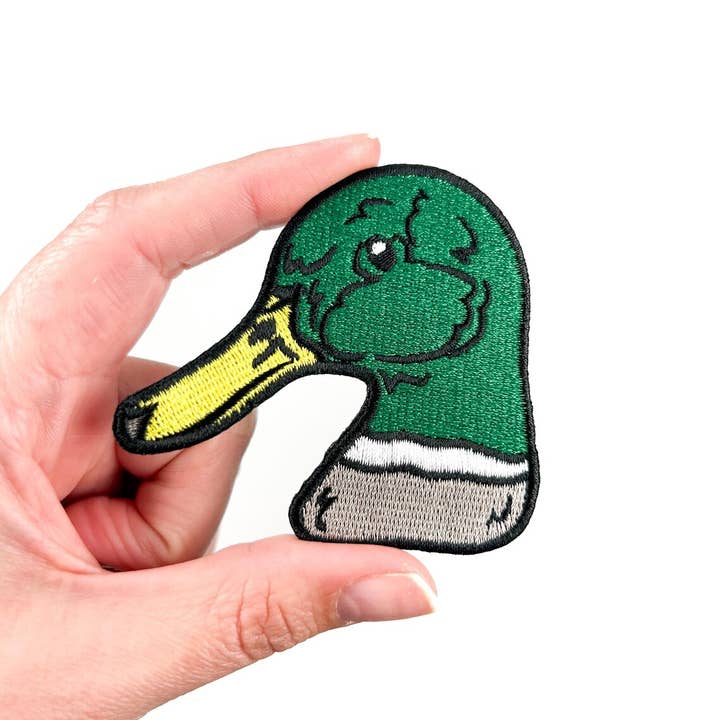 Field Trip Threads - Wholesale Patch - Mallard Duck Head Iron-On Patch Embroidered Hunting Outdoors