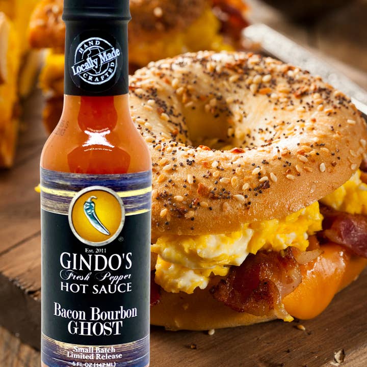 Gindo's Spice of Life - Wholesale Hot Sauce - Bacon Bourbon Ghost Hot Sauce1