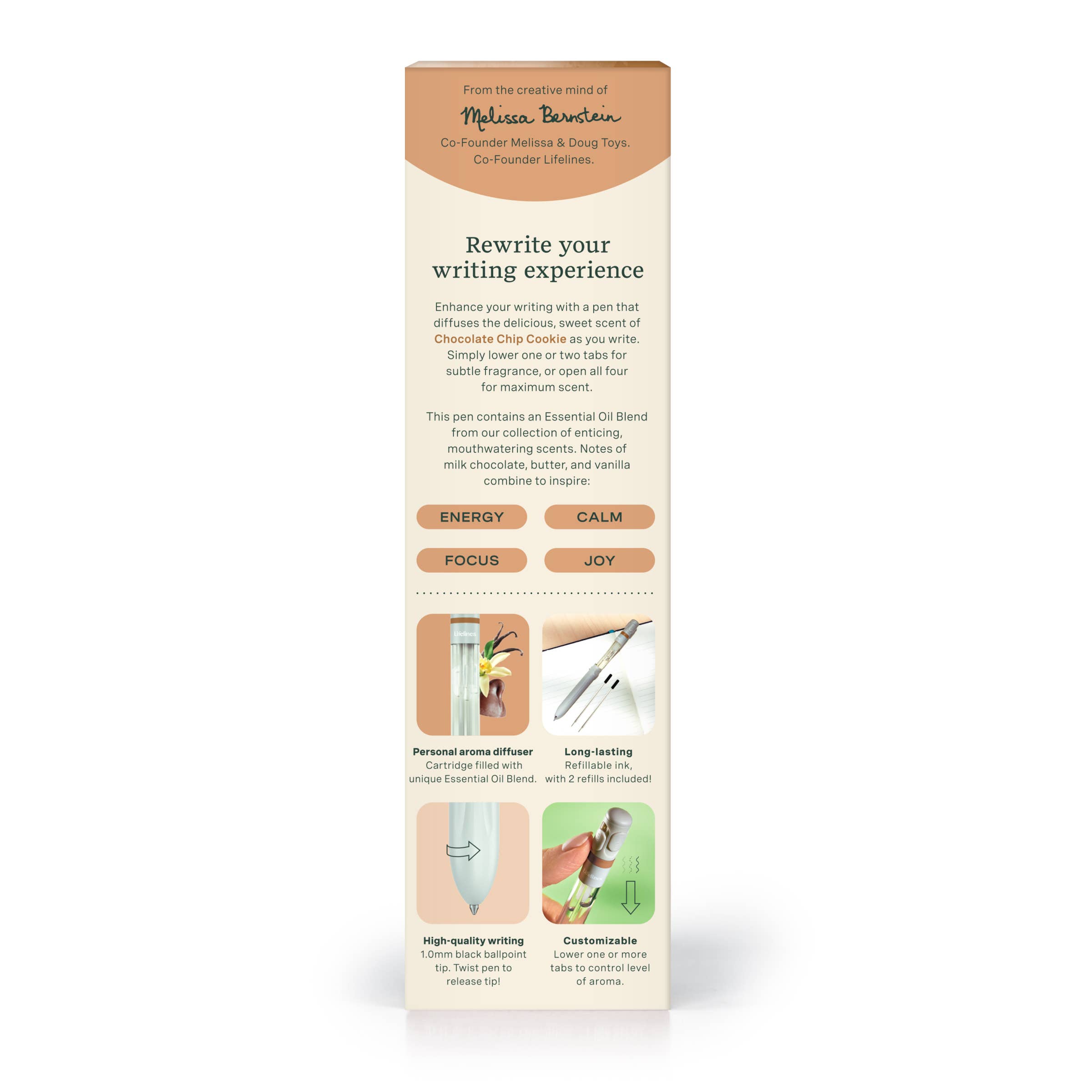 Lifelines - Wholesale Pen - Yummy Pen Diffuser - Chocolate Chip Cookie2