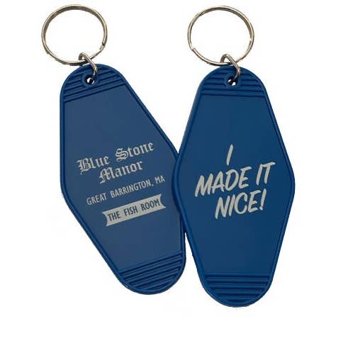Porte-clés Blue Stone Manor RHONY Inspired Motel pour la vente par Cheater Brand