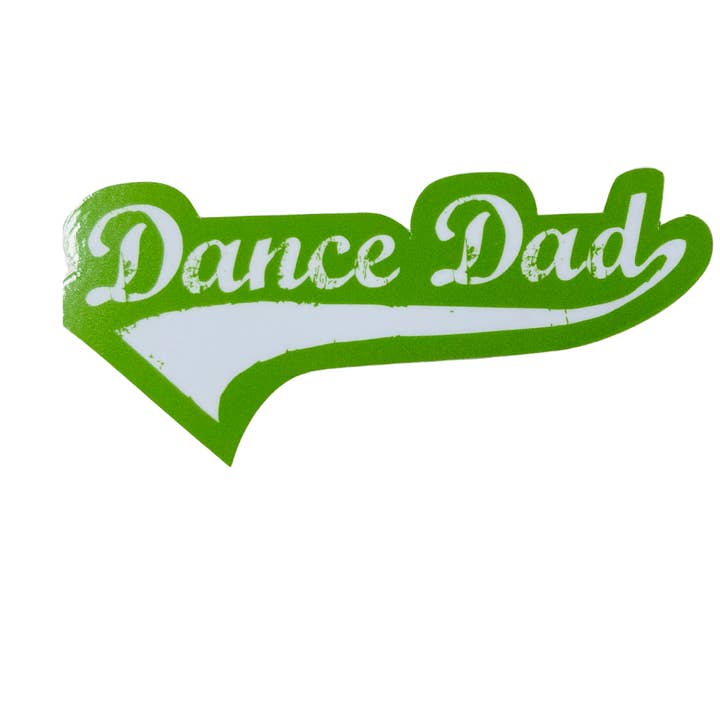 Autocollant Papa Danseur taille réelle, 4" x 1,8" pour la vente par Denali & Co.