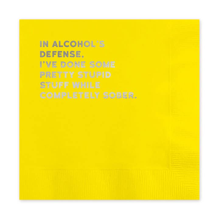 Servilleta de cóctel sobria (paquete de 20) para venta al por mayor de Redback Cards UK